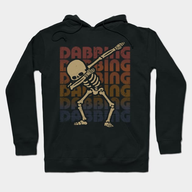 Dabbing Skeleton Type Rainbow Hoodie by vo_maria